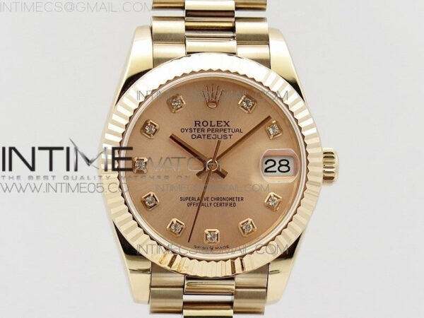 Datejust 31mm 278275 RG BP Best Edition RG Crystal Markers Dial on RG President Bracelet