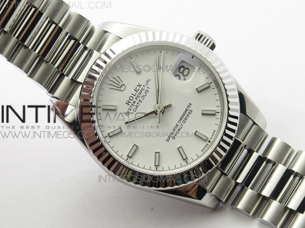 Datejust 31mm 278275 SS BP Best Edition White Stick Markers Dial on SS President Bracelet – Bild 2