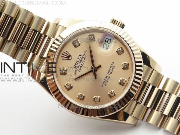 Datejust 31mm 278275 RG BP Best Edition RG Crystal Markers Dial on RG President Bracelet – Bild 3