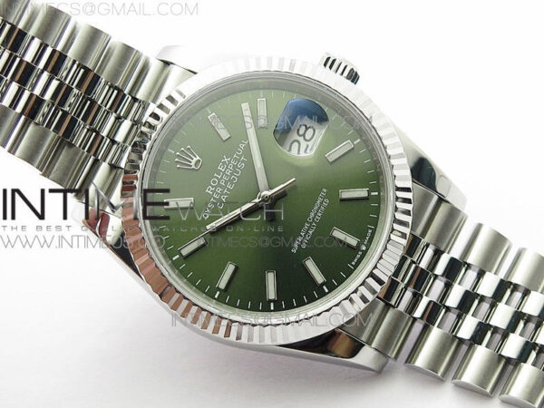 Datejust 36mm 116231 SS BP 1:1 Best Edition Green Dial Stick Markers On SS Jubilee Bracelet A2824 – Bild 2