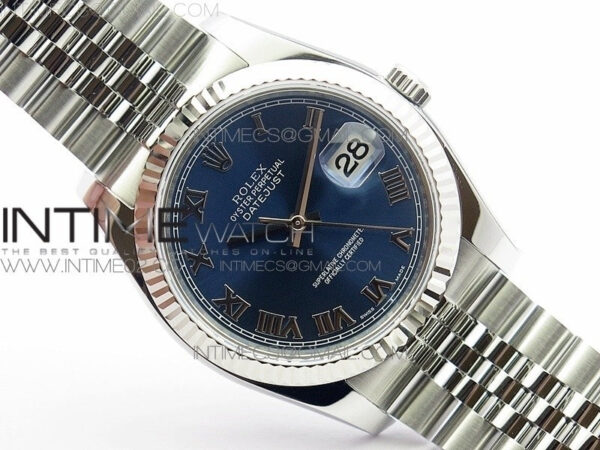 DateJust 36 SS 116234 ARF 1:1 Best Edition Blue dial Roman Markers on SS Jubilee Bracelet SA3135 – Bild 2