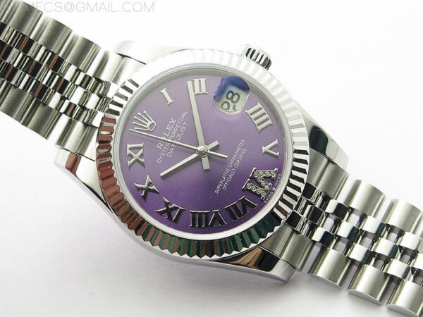 Datejust 31mm 278271 SS BP Best Edition Purple Roman Markers Dial on Jubilee Bracelet – Bild 2