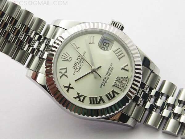 Datejust 31mm 278271 SS BP Best Edition Silver Roman Markers @6 Crystal Dial on Jubilee Bracelet – Bild 2