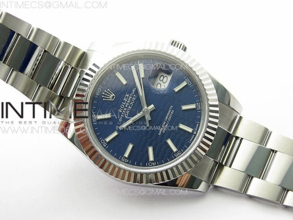 DateJust 41 126334 SS GMF 1:1 Best Edition Blue Fluted Dial on Oyster Bracelet – Bild 2