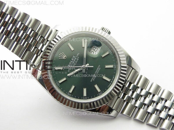DateJust 41 126334 NTF 1:1 Best Edition 904L Steel Green Stick Dial on Jubilee Bracelet VR3235 – Bild 2