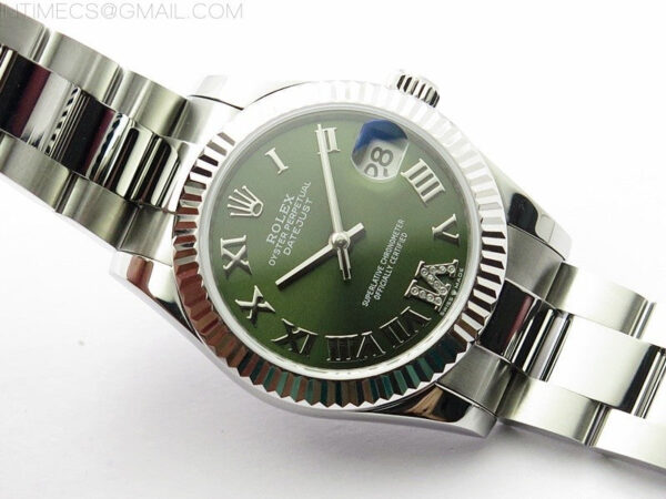 Datejust 31mm 278273 SS BP Best Edition Green Roman Markers Dial on Oyster Bracelet – Bild 2