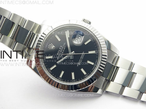 DateJust 41 126334 Clean 1:1 Best Edition 904L Steel Black Stick Dial on Oyster Bracelet VR3235 – Bild 2