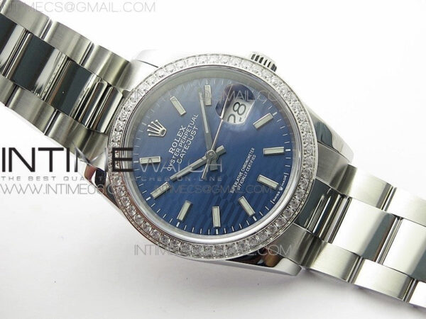 DateJust 36 SS 126234 BP 1:1 Best Edition New Blue Dial on Oyster Bracelet – Bild 2