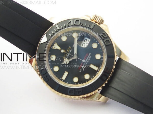 Yacht-Master 126655 RG C+F 1:1 Best Edition Black Ceramic Bezel on Oysterflex Rubber Strap VR3235 – Bild 2