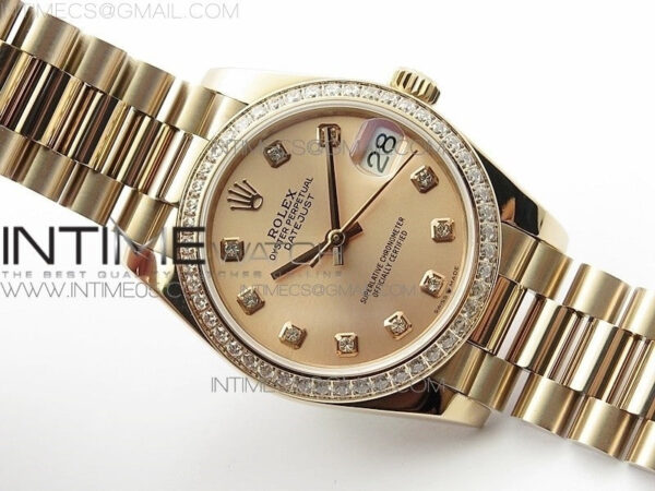 Datejust 31mm 278275 RG Dia Bezel BP Best Edition RG Crystal Markers Dial on RG President Bracelet – Bild 2