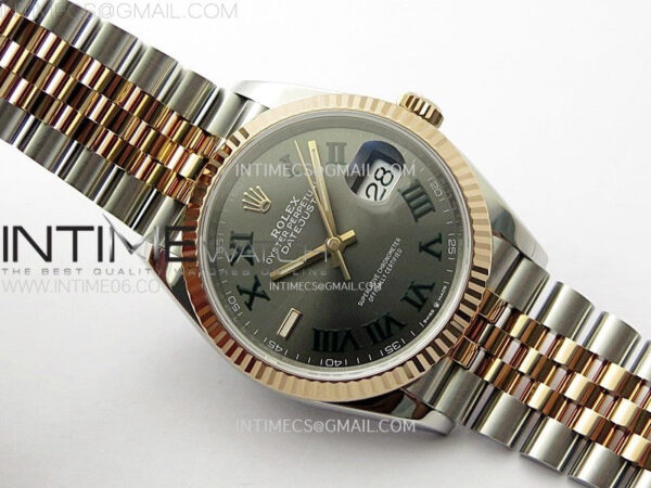 DateJust 36 SS 126231 904L SS/RG VSF 1:1 Best Edition Gray Dial Roman Markers on Jubilee Bracelet VS3235 – Bild 2