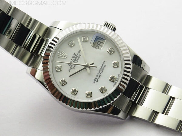 Datejust 31mm 278273 SS BP Best Edition White MOP Crystal Markers Dial on Oyster Bracelet – Bild 2