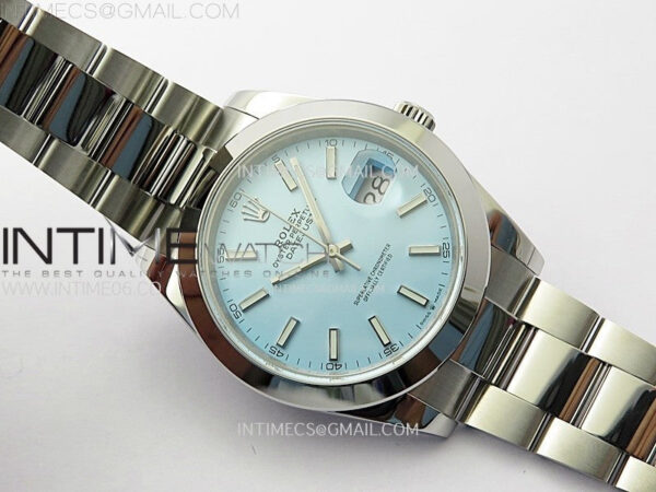 DateJust 41 126300 SS BP 1:1 Best Edition Ice Blue Dial on Oyster Bracelet – Bild 2