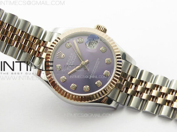 DateJust 31mm 178271 SS/RG APSF Best Edition Blue Dial Crystal Markers on Jubilee Bracelet A2824 – Bild 2