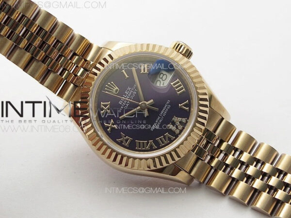 Datejust 28mm 279179 RG APSF Best Edition Blue Dial Roman Markers on SS Jubilee Bracelet NH05 – Bild 2