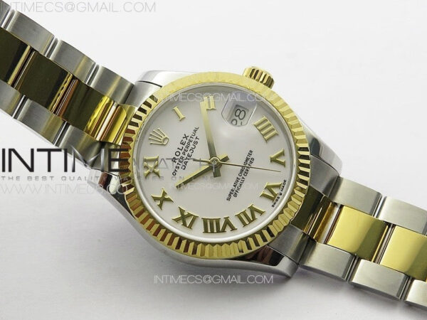DateJust 31mm 178271 SS/YG APSF Best Edition White Dial Roman Markers on Oyster Bracelet A2824 – Bild 2