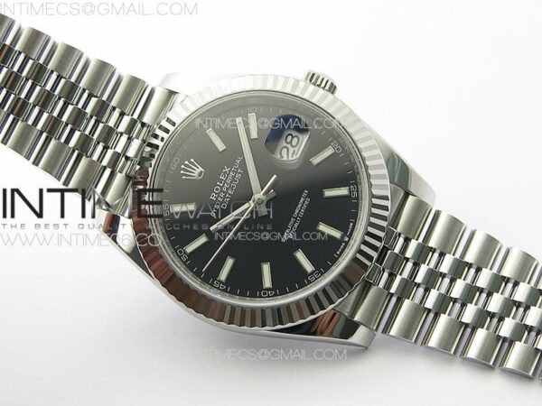 DateJust 41 126334 Clean 1:1 Best Edition 904L Steel Black Stick Dial on Jubilee Bracelet VR3235 – Bild 3