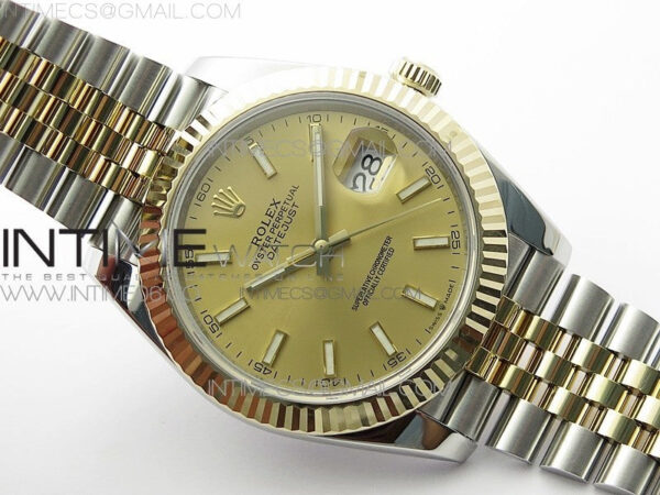 DateJust 41 126333 Wrapped SS/YG 3AF 1:1 Best Edition YG Lumed Dial on Wrapped SS/YG Jubilee Bracelet A3235 – Bild 2