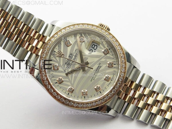 DateJust 36 SS/YG 126231 Diamonds Bezel JDF 1:1 Best Edition New Silver Dial on Jubilee SS/YG Bracelet – Bild 2