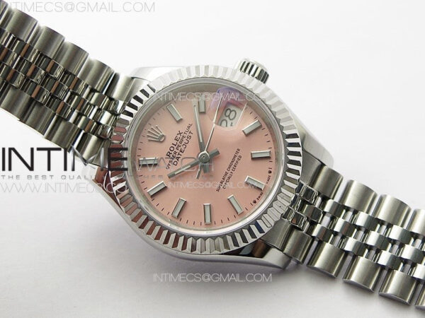 Datejust 28mm 279179 SS APSF Best Edition Pink Dial Sticks Markers on SS Jubilee Bracelet NH05 – Bild 3