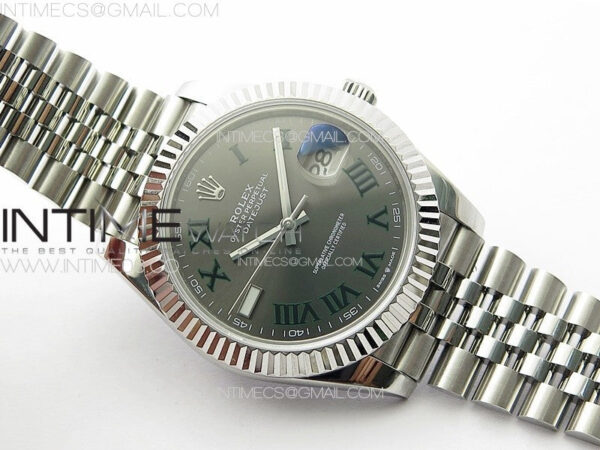 DateJust 41MM 126334 SS APSF 1:1 Best Edition Gray Dial Roman Markers on SS Jubilee Bracelet SA3235 – Bild 2