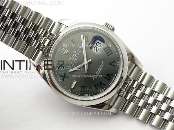 DateJust 36 SS 126200 904L Steel VSF 1:1 Best Edition Gray Dial Roman Markers on Jubilee Bracelet VS3235 – Bild 2