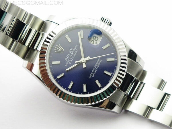 Datejust 31mm 278273 SS BP Best Edition Blue Stick Markers Dial on Oyster Bracelet – Bild 2