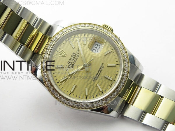 DateJust 36 SS/YG 126283 JDF 1:1 Best Edition New YG Dial on Oyster Bracelet – Bild 2