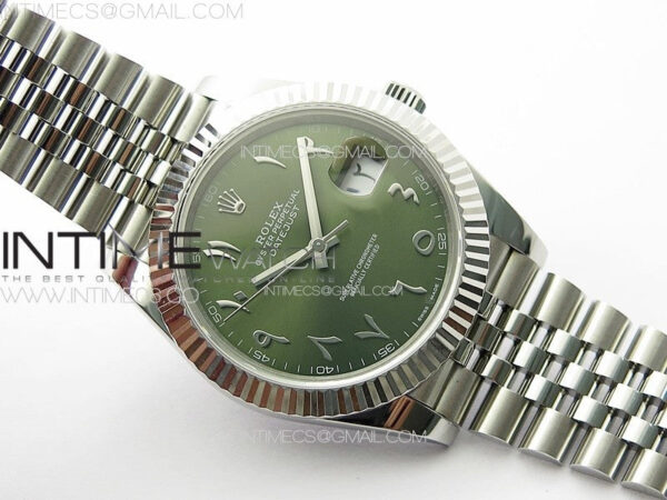 DateJust 41 126334 SS GMF 1:1 Best Edition Green Dial Arabic Markers on Jubilee Bracelet – Bild 2