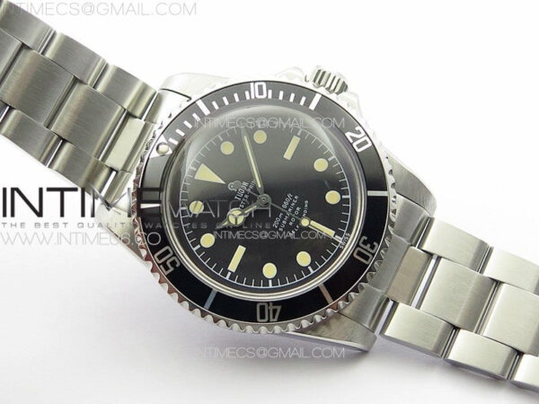 Vintage Submariner 1680 No Date SS JKF Best Edition Black Dial on SS Bracelet (Style2) A2836 – Bild 2