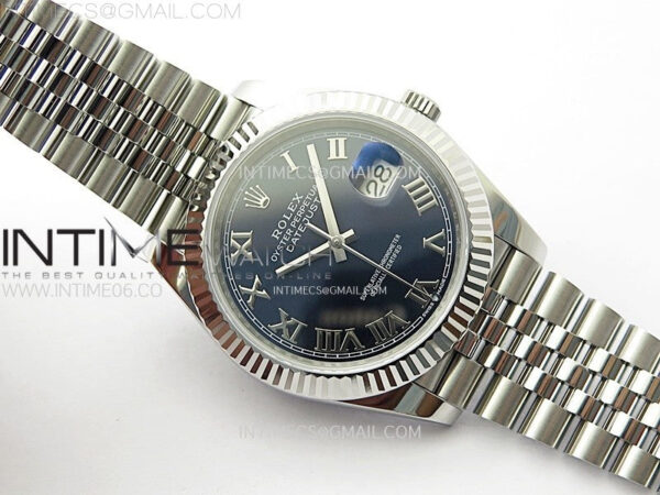 DateJust 41mm 126334 904 SS ARF 1:1 Best Edition Blue Dial Roman Markers on Jubilee Bracelet SH3235 – Bild 3