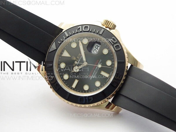 Yacht-Master 116655 40mm 904L RG VSF 1:1 Best Edition Black Dial on Oysterflex Rubber Strap VS3135 – Bild 2