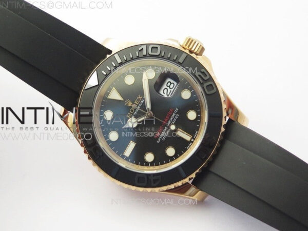 Yacht-Master 126655 RG VSF 1:1 Best Edition Black Ceramic Bezel on Oysterflex Rubber Strap VS3235 – Bild 2