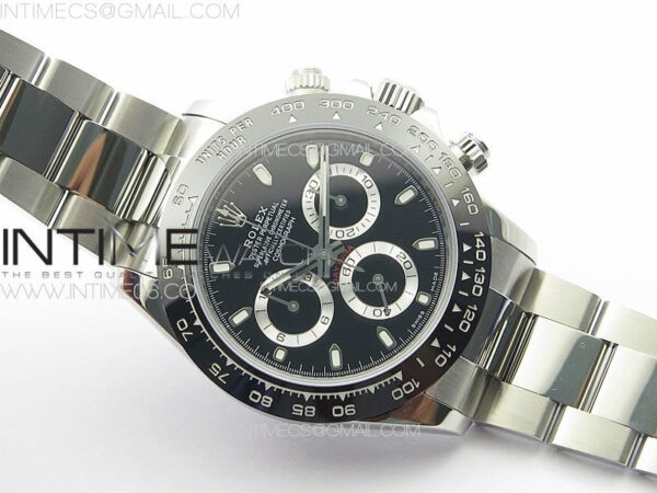 Daytona 116500LN APSF Black Dial Sticks Markers On SS BraceletSlim A7750 – Bild 3