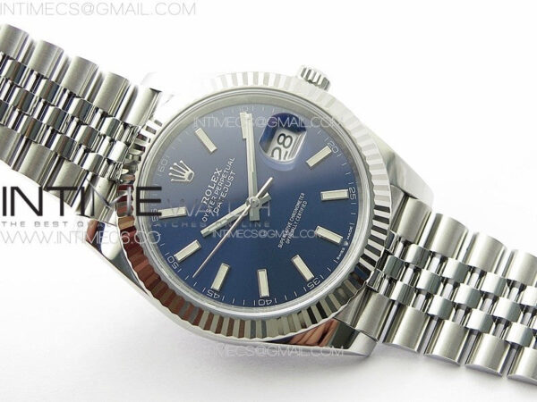 DateJust 41 126334 Clean 1:1 Best Edition 904L Steel Blue Stick Dial on Jubilee Bracelet VR3235 – Bild 2