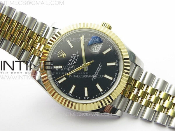 DateJust 41MM 126334 SS/YG APSF 1:1 Best Edition Black Dial Sticks Markers on SS Jubilee Bracelet A3235 – Bild 2