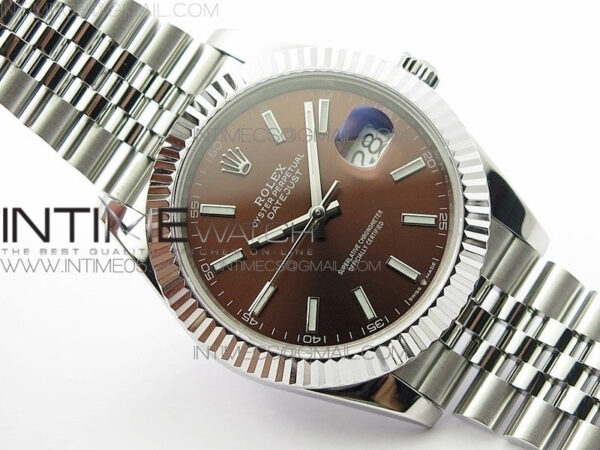 DateJust 41 126334 SS BP 1:1 Best Edition New Version Brown Dial on Jubilee Bracelet – Bild 2