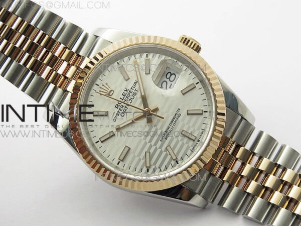 DateJust 36 SS/RG 126231 BP 1:1 Best Edition Silevr Dial on Oyster Bracelet – Bild 2