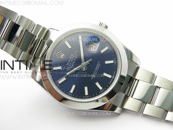 DateJust 41MM 126334 Smooth Bezel SS APSF 1:1 Best Edition Blue Dial on SS Jubilee Bracelet SA3235 – Bild 2