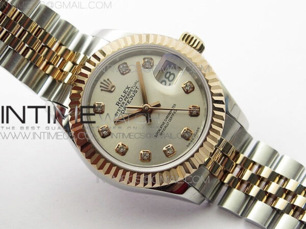 Datejust 28mm 279173 SS/RG BP Best Edition Silver Crystal Markers Dial on SS/RG Jubilee Bracelet ETA2671 – Bild 2