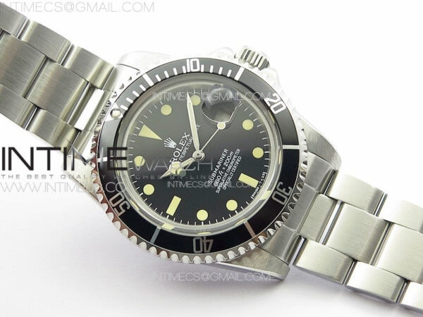 Vintage Submariner 1680 SS JKF Best Edition Black Dial on SS Bracelet (Style2) A2836 – Bild 2