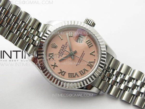 Datejust 28mm 279179 SS APSF Best Edition Pink Dial Roman Markers on SS Jubilee Bracelet NH05 – Bild 2
