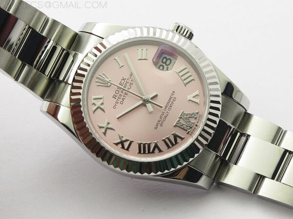 Datejust 31mm 278273 SS BP Best Edition Pink Roman Markers Dial on Oyster Bracelet – Bild 3