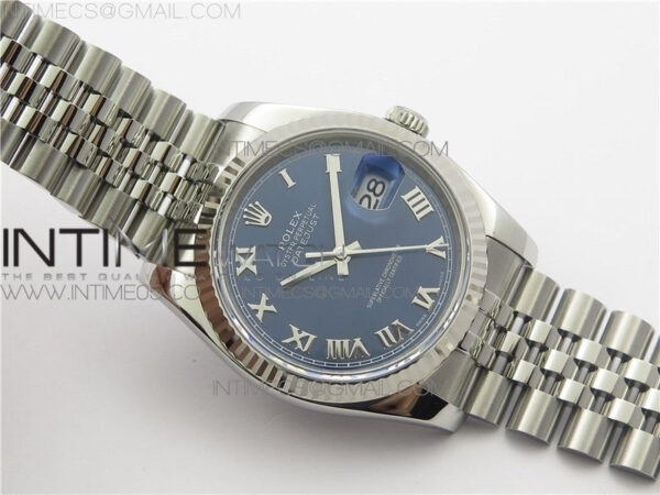 DateJust 36 SS 116234 ARF 1:1 Best Edition 904L Steel Blue Dial Roman Markers on Jubilee Bracelet SH3135 V3 – Bild 2