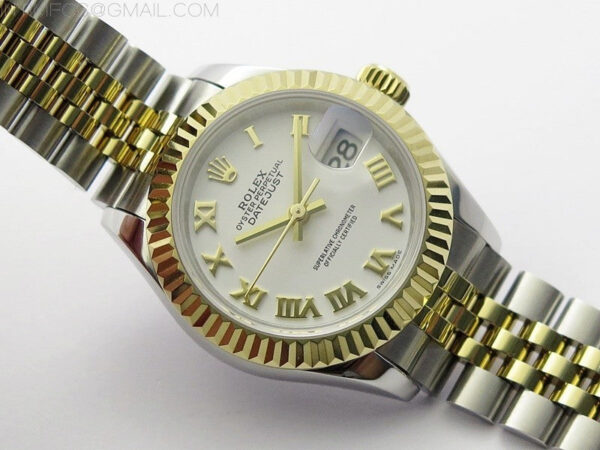 Datejust 28mm 279173 SS/YG BP Best Edition White Roman Markers Dial on SS/YG Jubilee Bracelet ETA2671 – Bild 2
