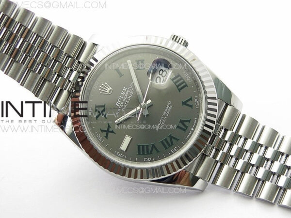 DateJust 41 126334 Clean 1:1 Best Edition 904L Steel Gray Roman Dial on Jubilee Bracelet VR3235 – Bild 2
