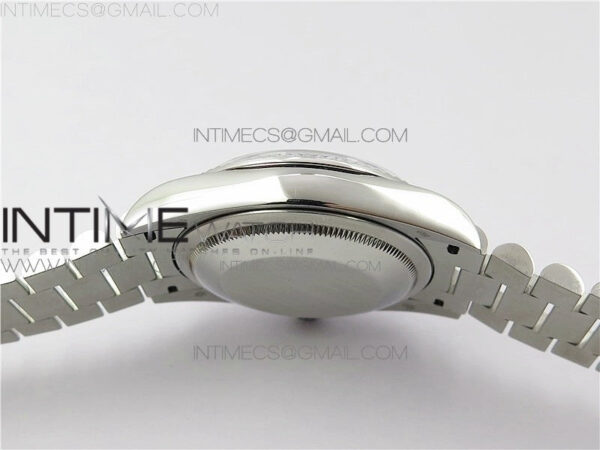 Day-Date 36 128239 SS BP Best Edition White MOP Crystal Markers Dial on SS President Bracelet – Bild 2