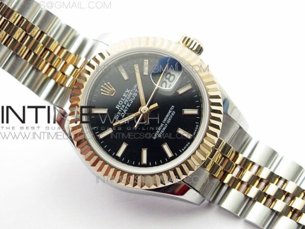 Datejust 28mm 279173 SS/RG BP Best Edition Black Stick Markers Dial on SS/RG Jubilee Bracelet ETA2671 – Bild 3