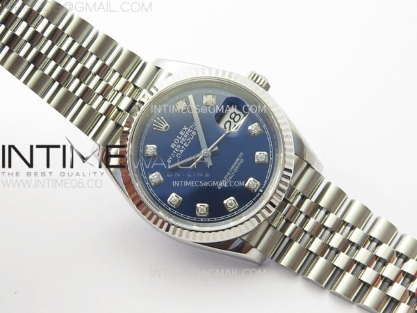 DateJust 36 SS 126234 VSF 1:1 Best Edition 904L Steel Blue Dial Diamonds Markers on Jubilee Bracelet VS3235 – Bild 2
