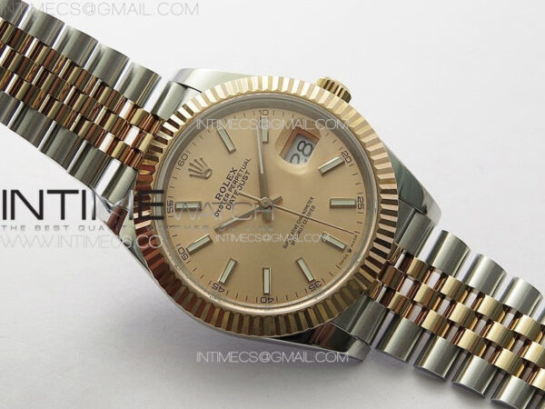 DateJust 41 126331 904L SS/RG GMF 1:1 Best Edition Champagne Gold Dial On Jubilee Bracelet VR3235 – Bild 2
